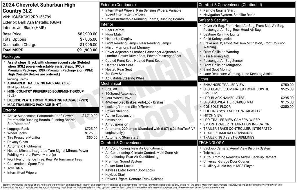 2024 Chevrolet Suburban High Country
