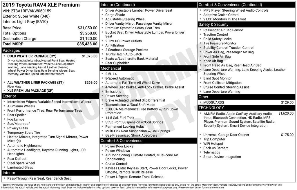 2019 Toyota RAV4 XLE Premium