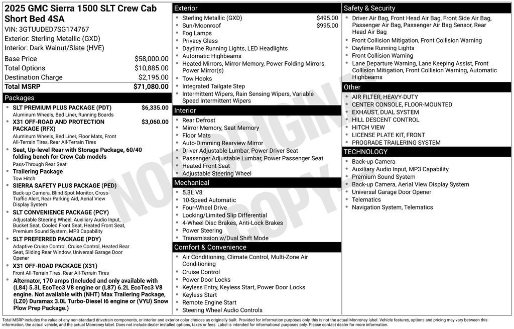 2025 GMC Sierra 1500 SLT