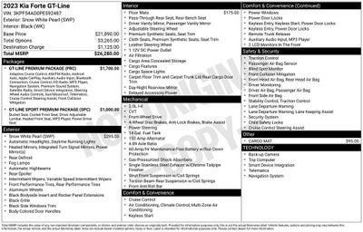 2023 Kia Forte GT-Line