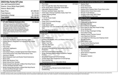 2023 Kia Forte GT-Line
