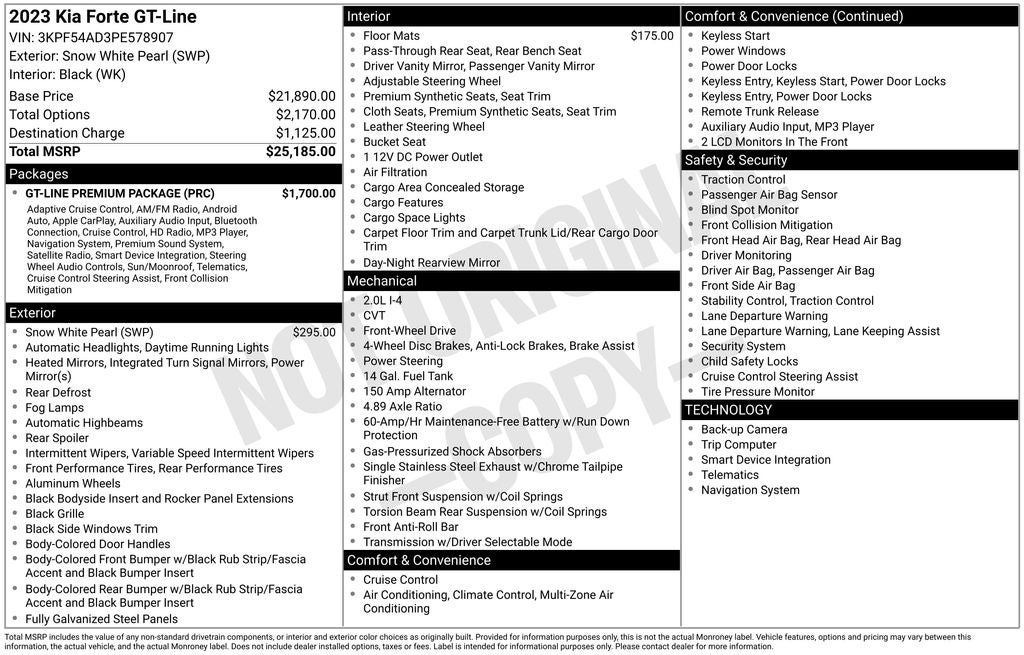 2023 Kia Forte GT-Line