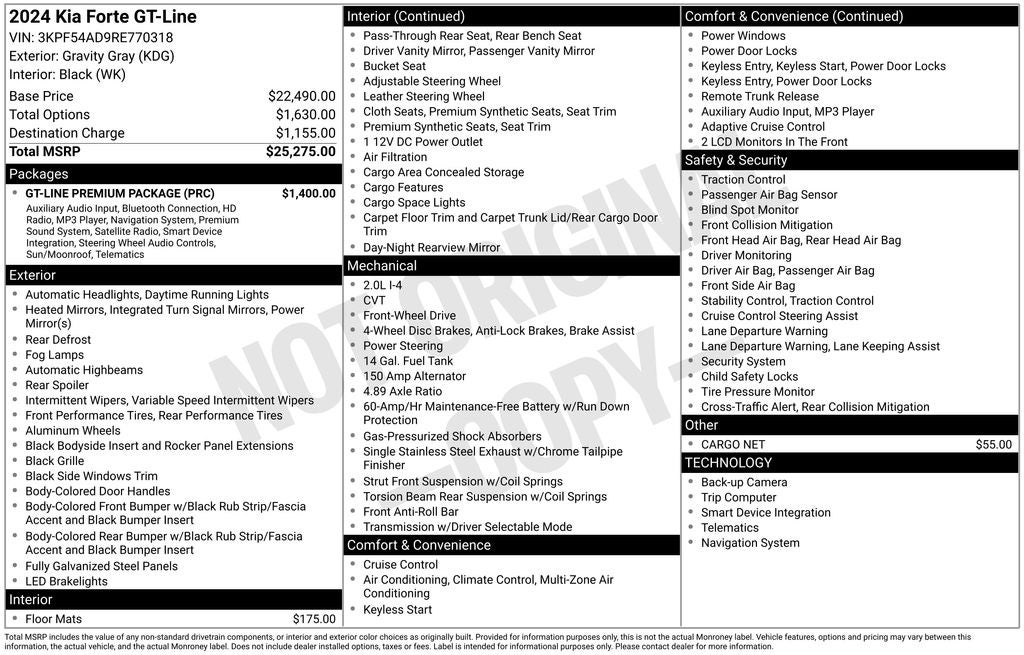 2024 Kia Forte GT-Line