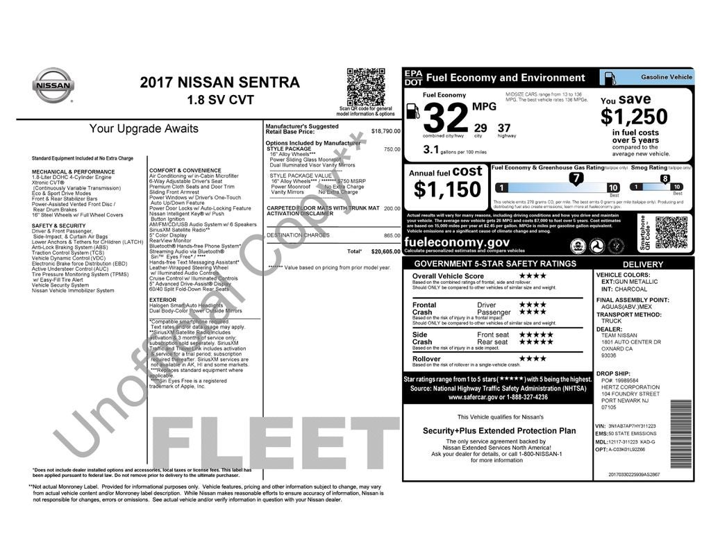2017 Nissan Sentra S