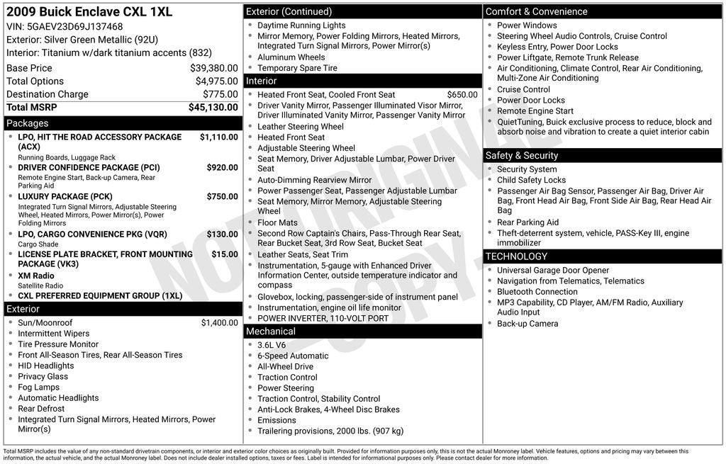 2009 Buick Enclave CXL