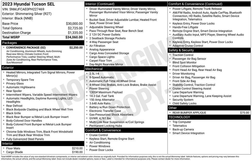 2023 Hyundai Tucson SEL