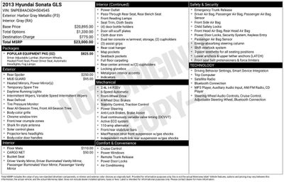 2013 Hyundai Sonata GLS