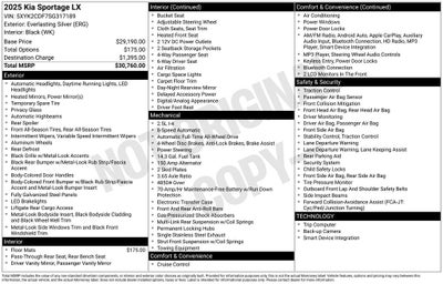 2025 Kia Sportage LX