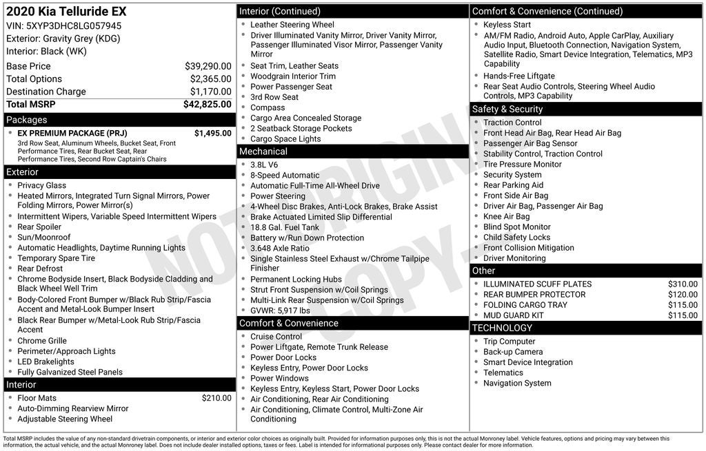 2020 Kia Telluride EX