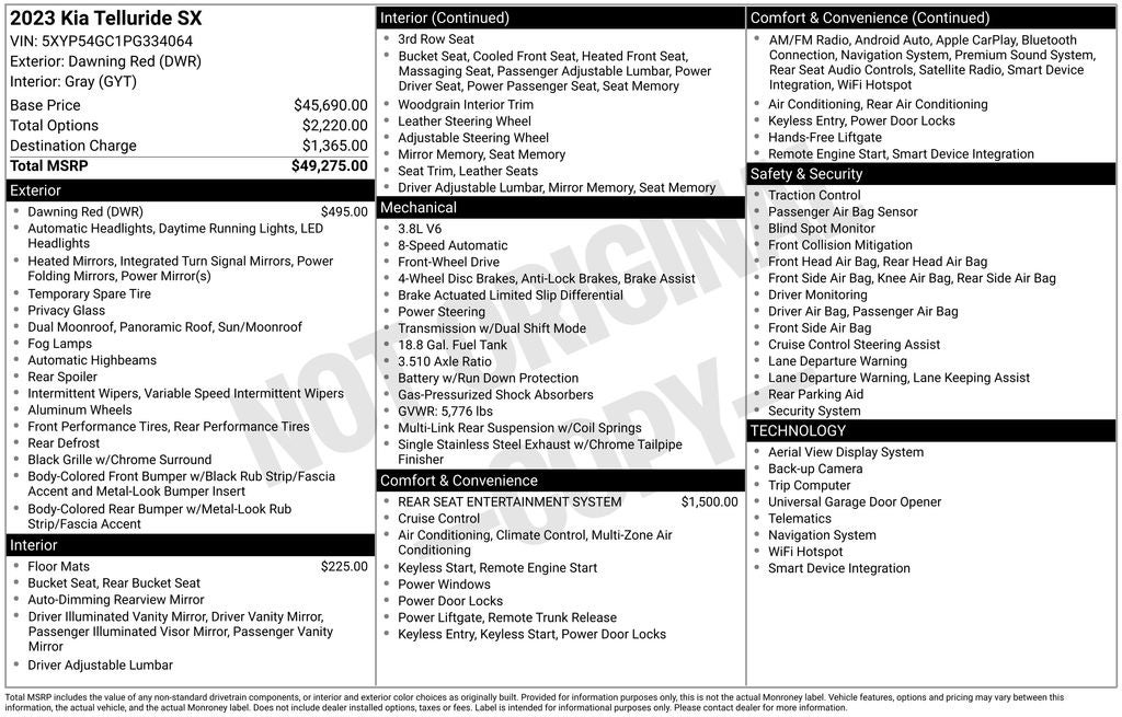 2023 Kia Telluride SX