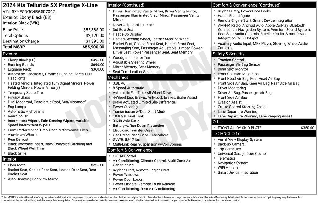 2024 Kia Telluride SX-Prestige X-Line