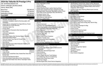 2024 Kia Telluride SX-Prestige X-Pro