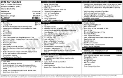 2022 Kia Telluride S