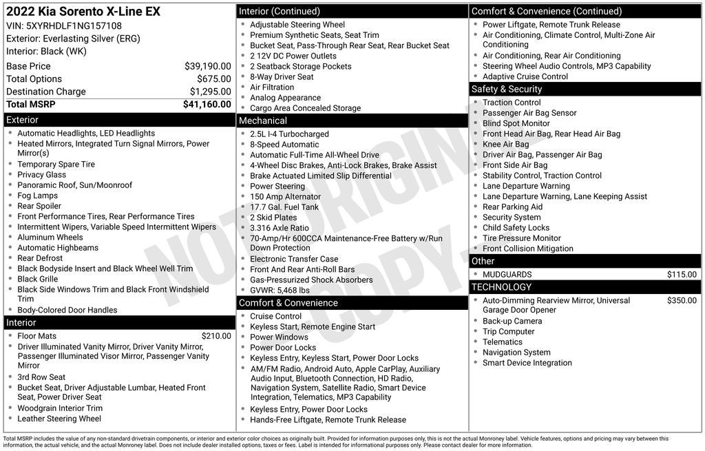 2022 Kia Sorento X-Line EX