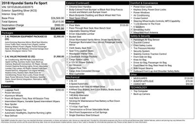2018 Hyundai Santa Fe Sport 2.4 Base