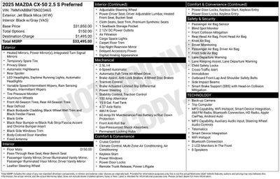 2025 Mazda Mazda CX-50 2.5 S Preferred Package
