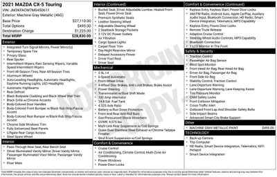 2021 Mazda Mazda CX-5 Touring