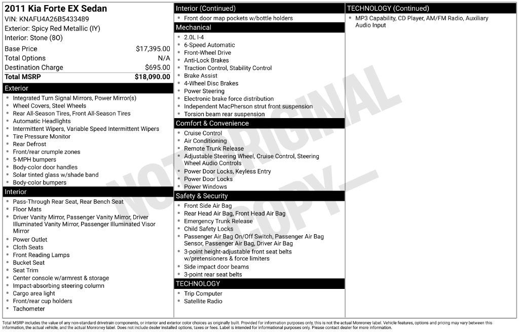 2011 Kia Forte EX