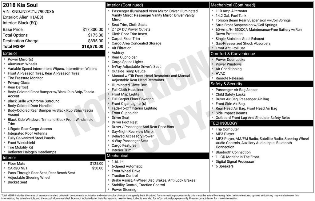 2018 Kia Soul Base