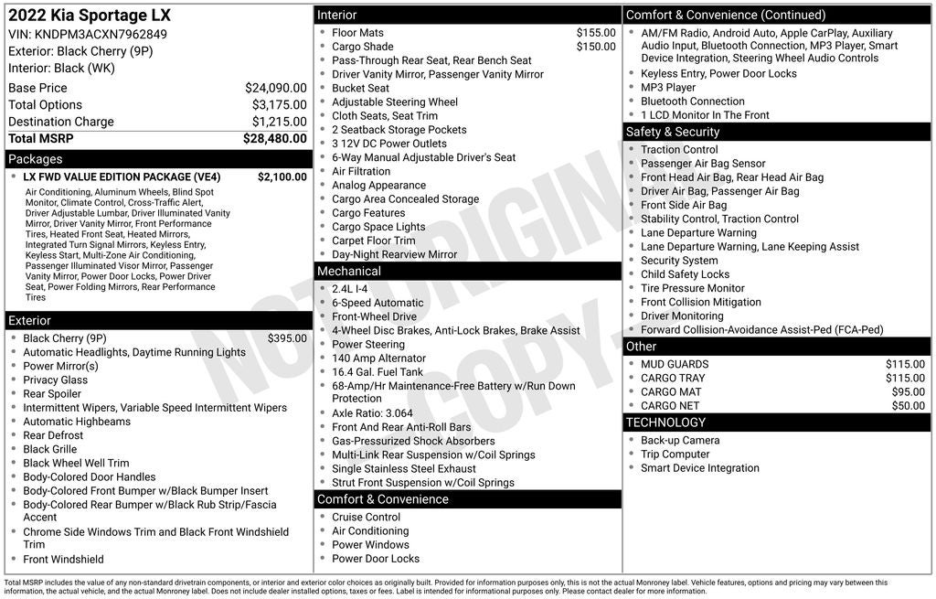 2022 Kia Sportage LX