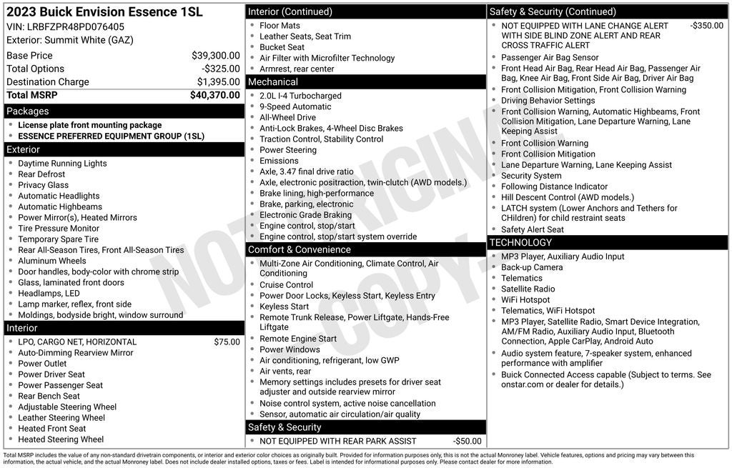 2023 Buick Envision Essence