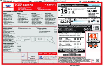 2018 Ford F-150 Raptor