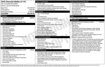 2023 Chevrolet Malibu LS 1FL