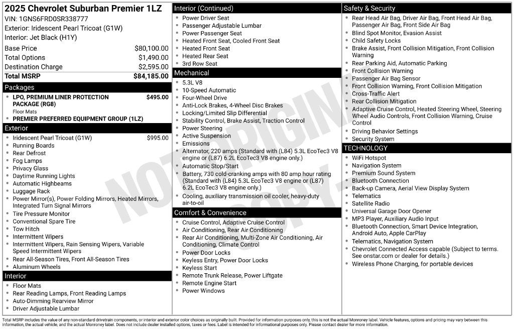 2025 Chevrolet Suburban Premier
