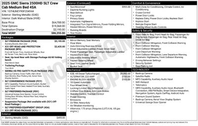 2025 GMC Sierra 2500HD SLT