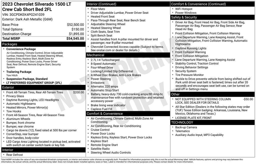 2023 Chevrolet Silverado 1500 LT