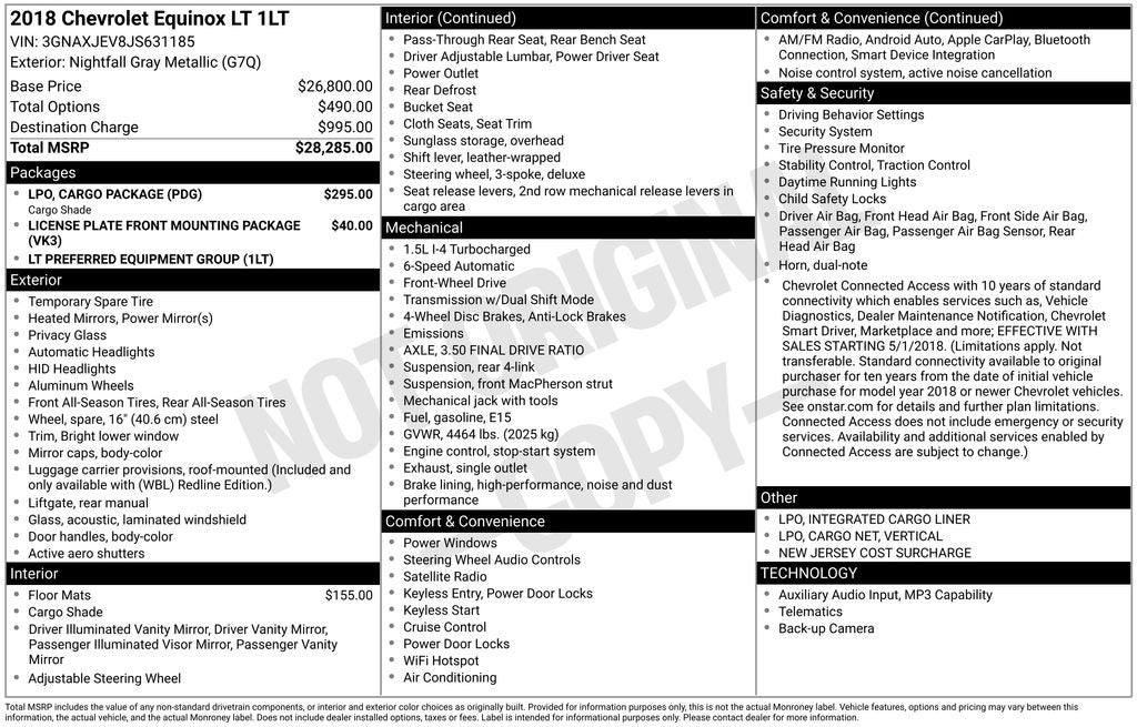 2018 Chevrolet Equinox LT