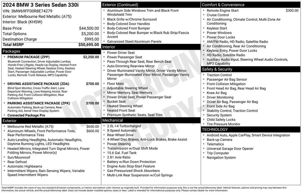 2024 BMW 3 Series 330i