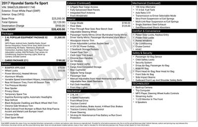 2017 Hyundai Santa Fe Sport 2.4 Base