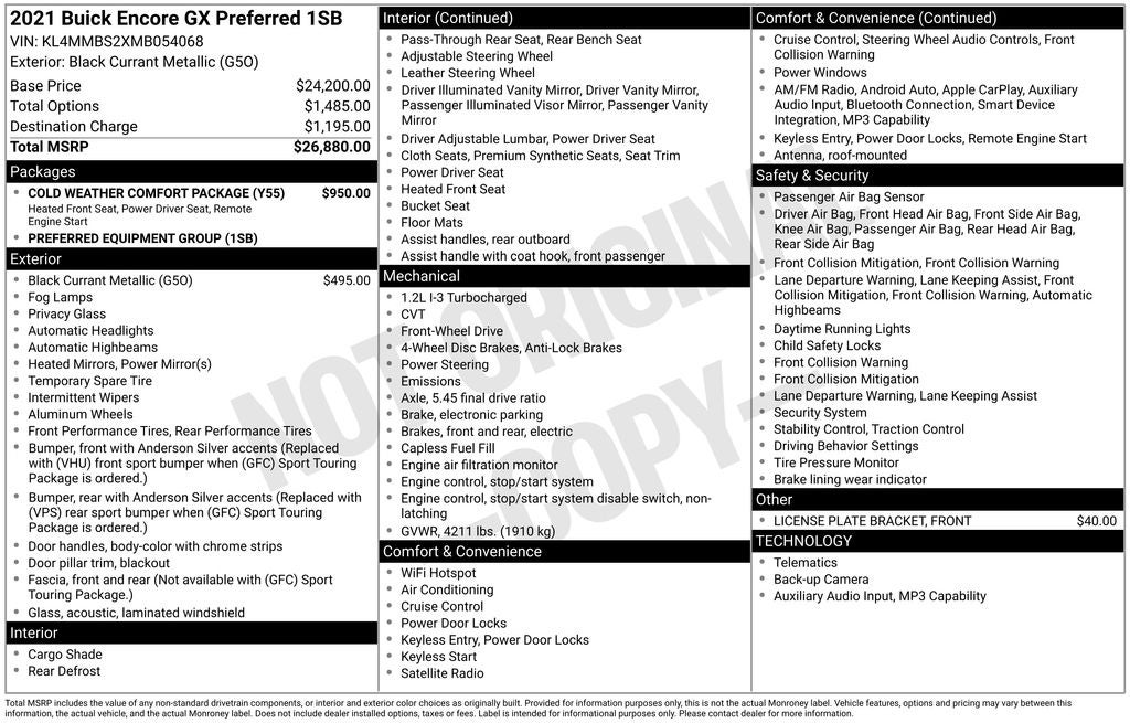 2021 Buick Encore GX Preferred