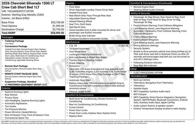 2026 Chevrolet Silverado 1500 LT LT1