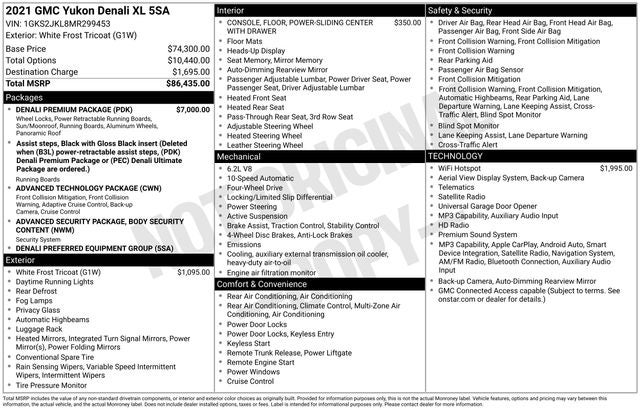 2021 GMC Yukon XL Denali
