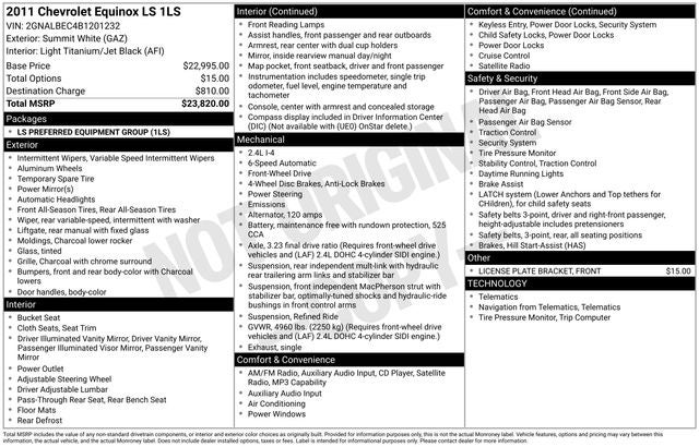 2011 Chevrolet Equinox LS