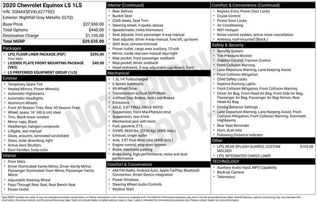 2020 Chevrolet Equinox LS