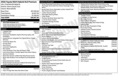 2026 Toyota RAV4 XLE Premium
