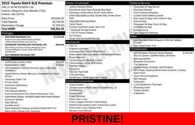 2025 Toyota RAV4 XLE Premium
