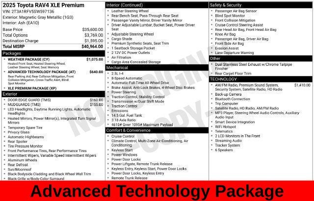 2025 Toyota RAV4 XLE Premium