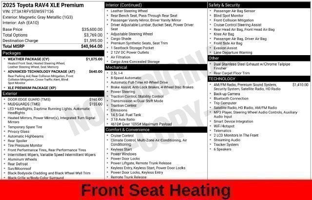 2025 Toyota RAV4 XLE Premium