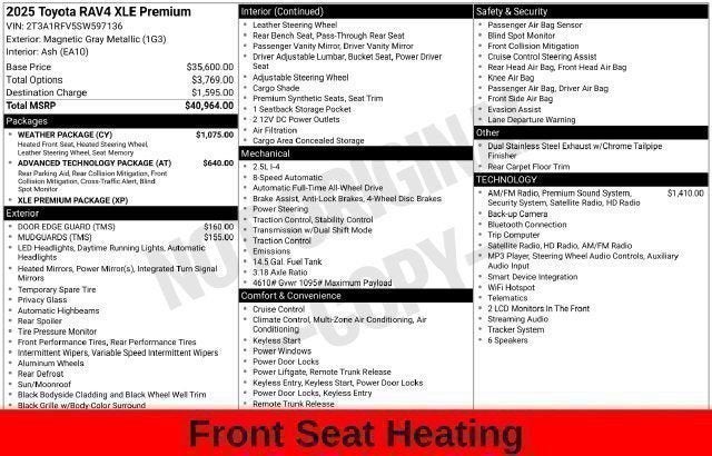 2025 Toyota RAV4 XLE Premium
