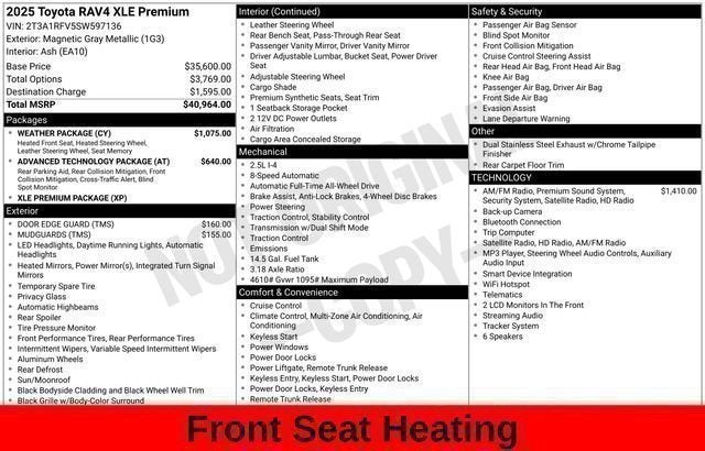 2025 Toyota RAV4 XLE Premium