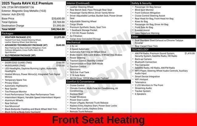 2025 Toyota RAV4 XLE Premium