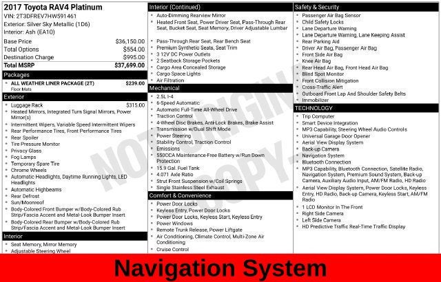 2017 Toyota RAV4 Platinum