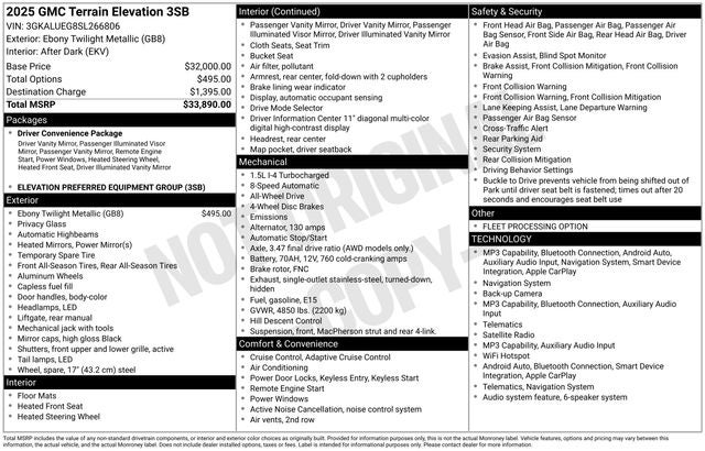 2025 GMC Terrain Elevation