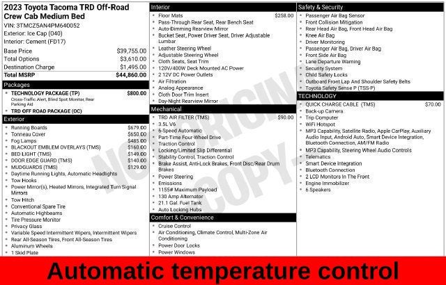 2023 Toyota Tacoma TRD Off-Road V6