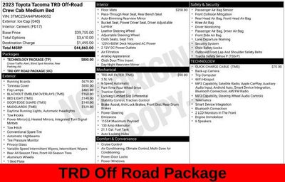 2023 Toyota Tacoma TRD Off-Road V6