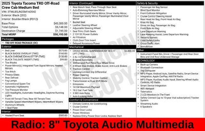 2025 Toyota Tacoma TRD Off-Road